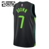 Dres Boston Celtics Jaylen Brown Nike 2024-25 City Edition Crno Swingman - Dječji